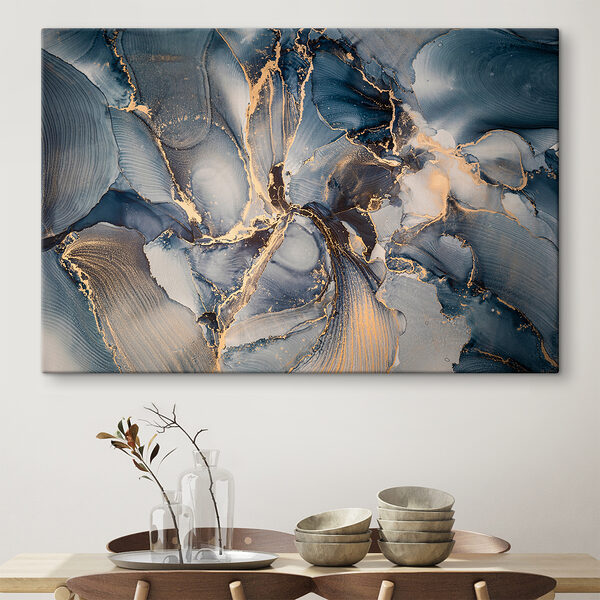 Ocean waves in abstract colors