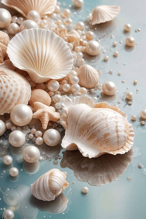 Naturally beautiful beach treasures displayed Naturally beautiful beach treasures displayed