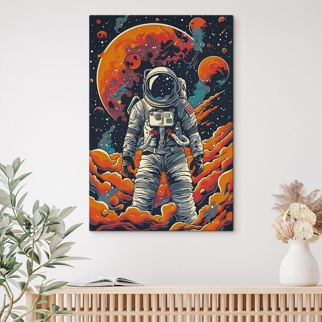 An astronaut in space