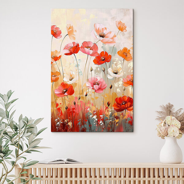Vibrant blossoms in a colorful field Vibrant blossoms in a colorful field