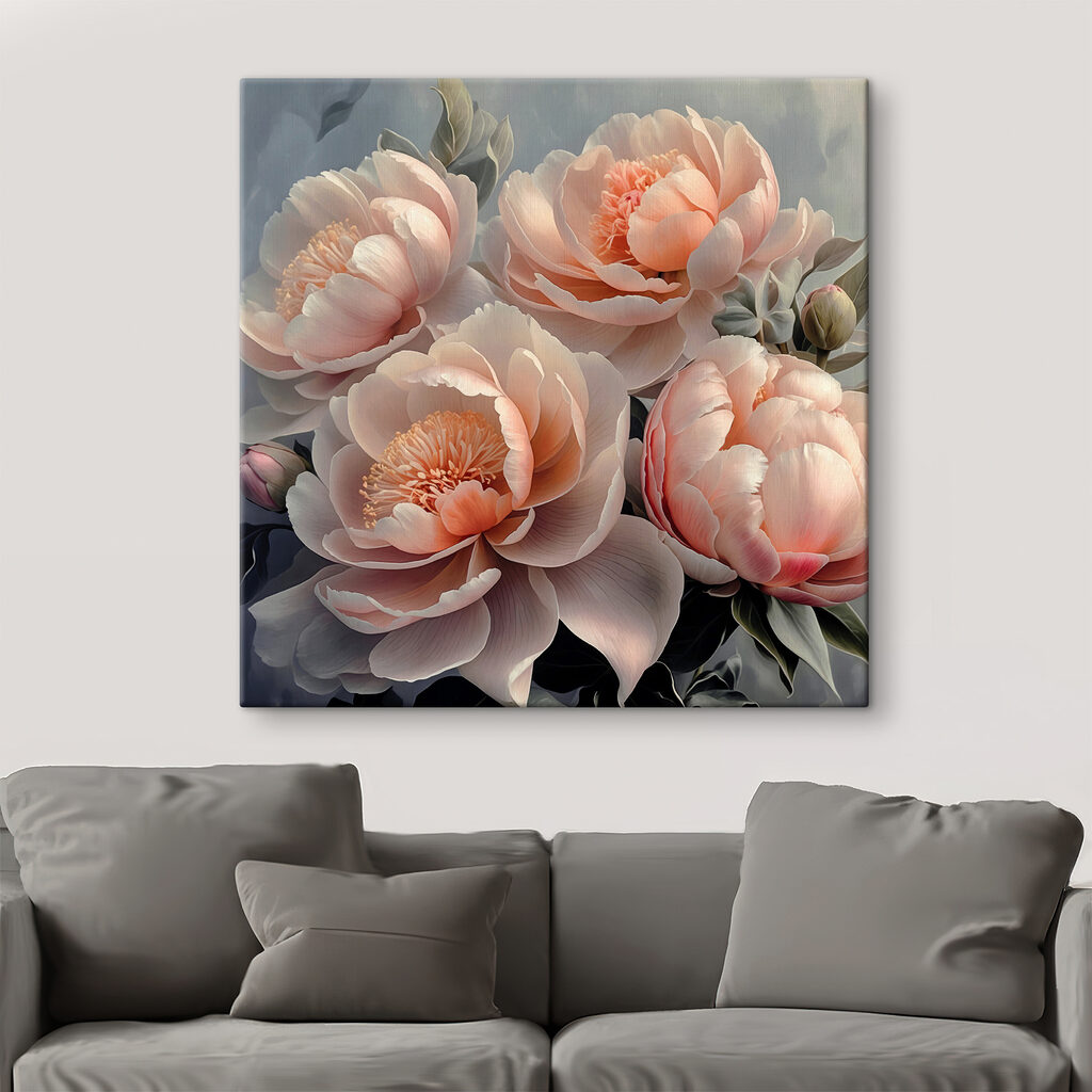 A group of pink flowers