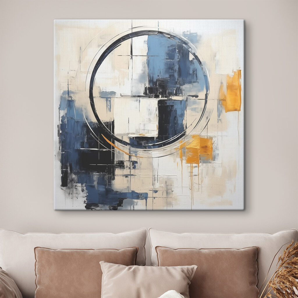 A painting of a circle A painting of a circle