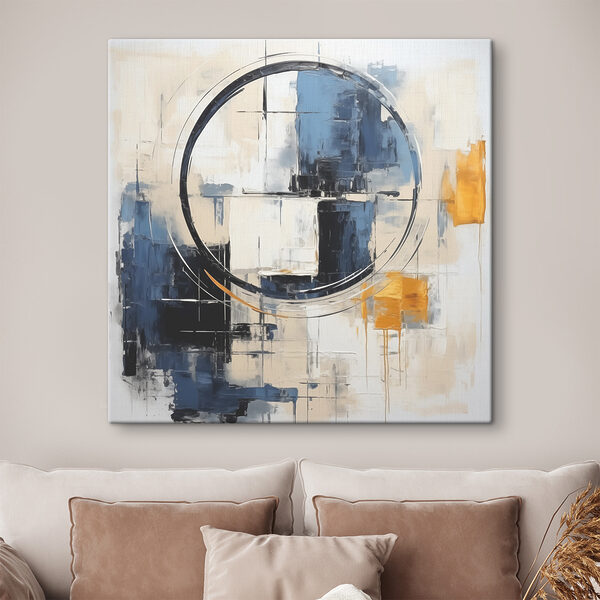 A painting of a circle A painting of a circle