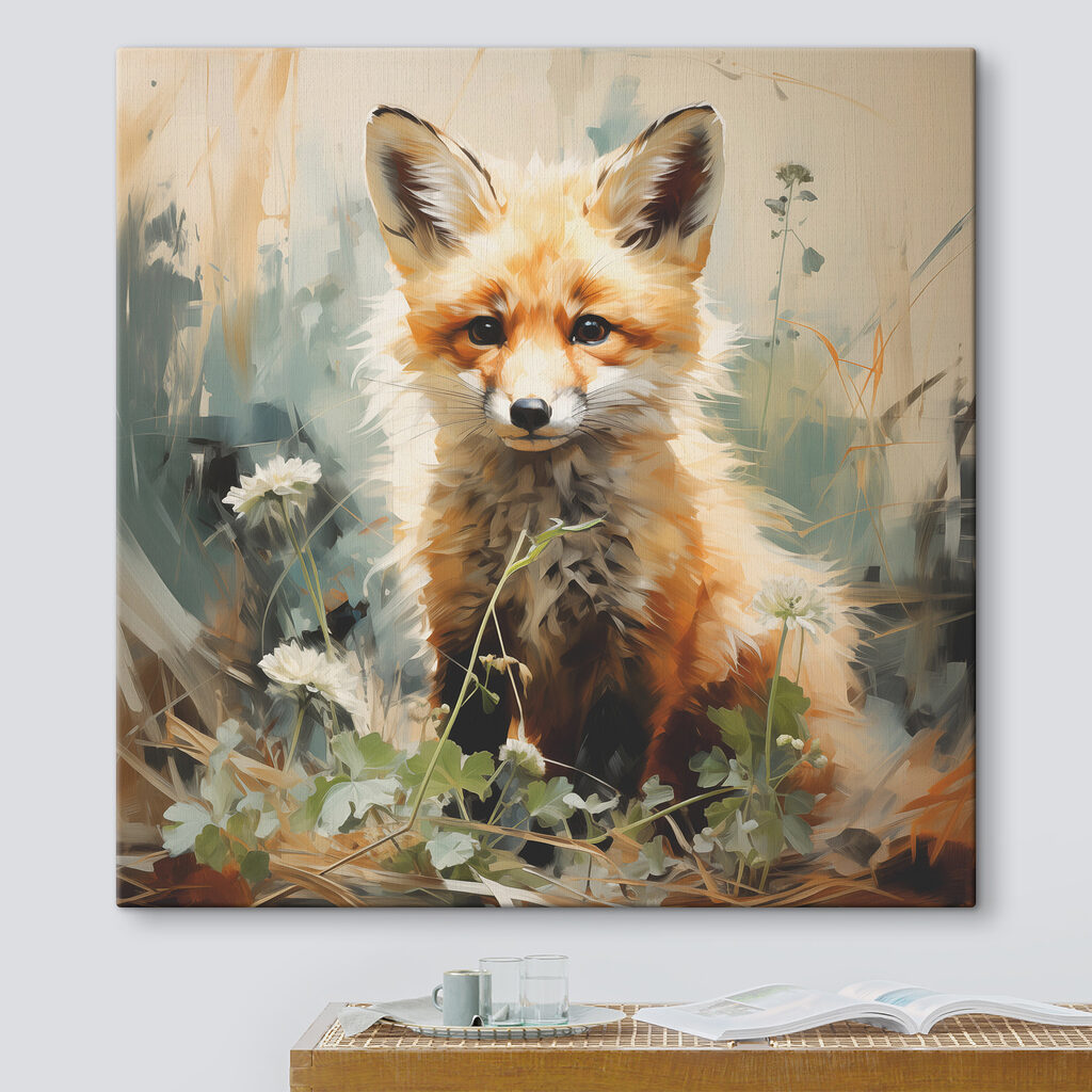 A fox sitting in grass A fox sitting in grass