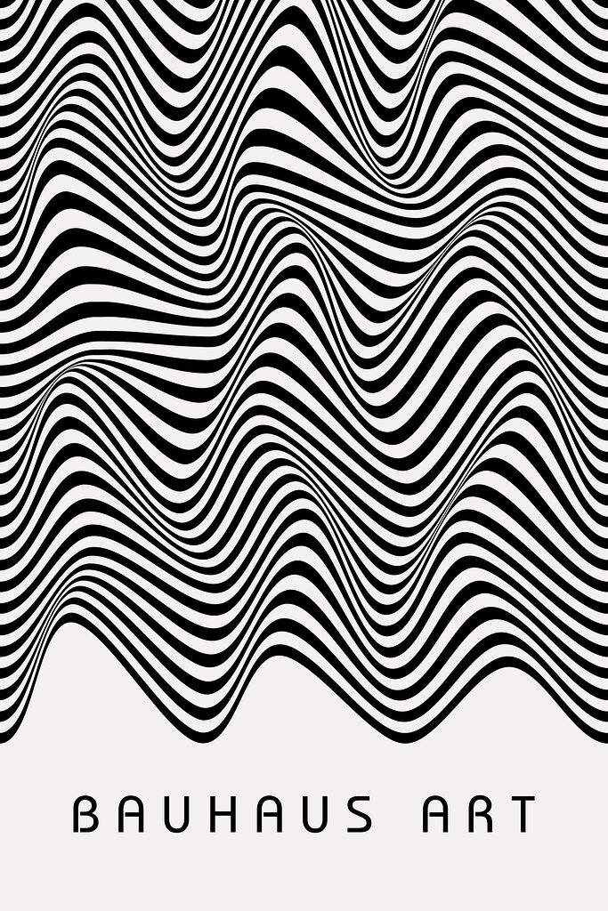 A black and white striped pattern