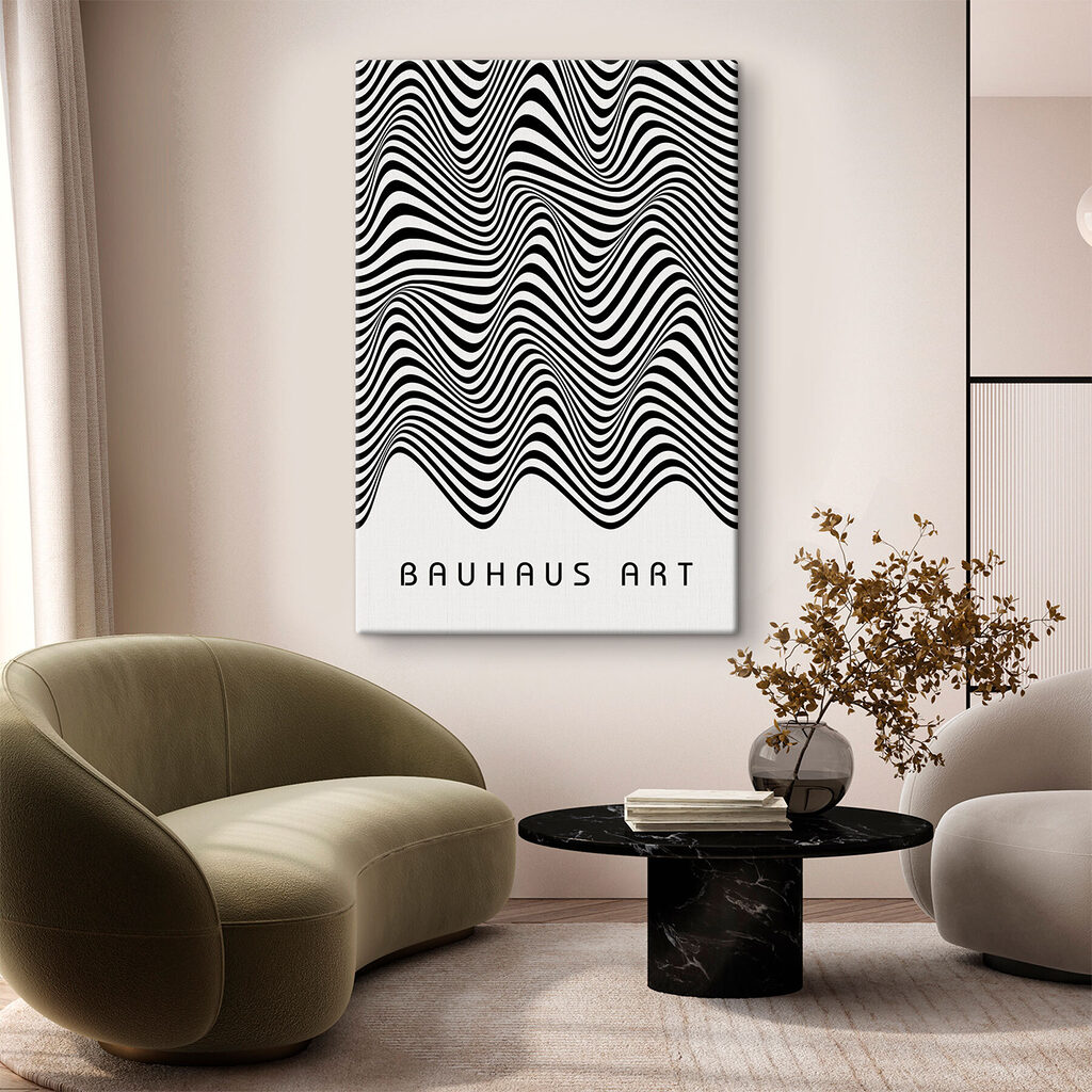A black and white striped pattern
