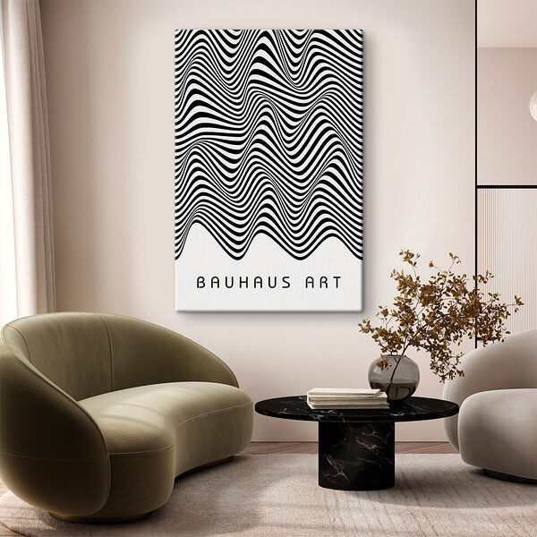 A black and white striped pattern