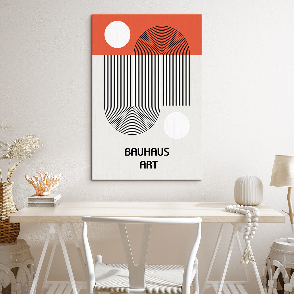 A poster with lines and circles A poster with lines and circles