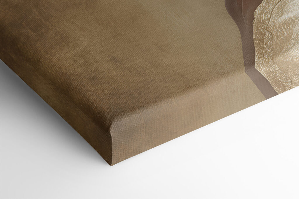 A woman wearing a head wrap