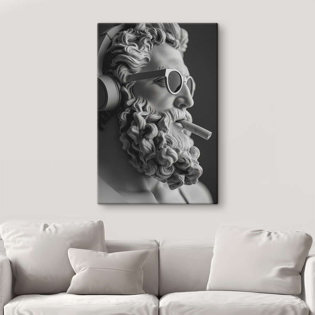 A statue of a man with sunglasses and a cigar A statue of a man with sunglasses and a cigar