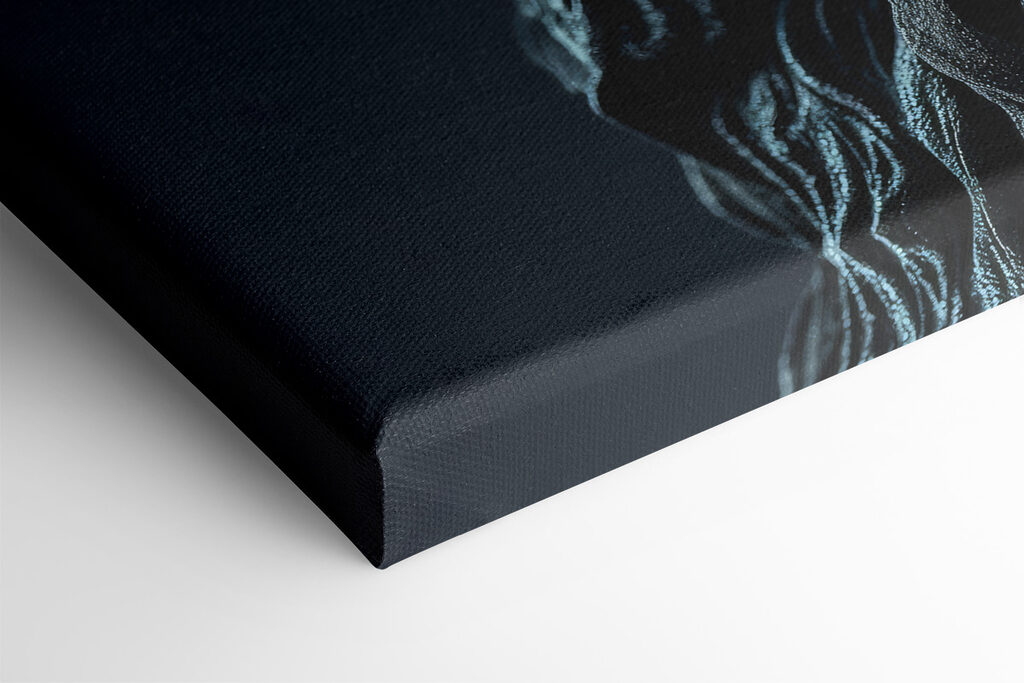 A statue of a man with red eyes A statue of a man with red eyes