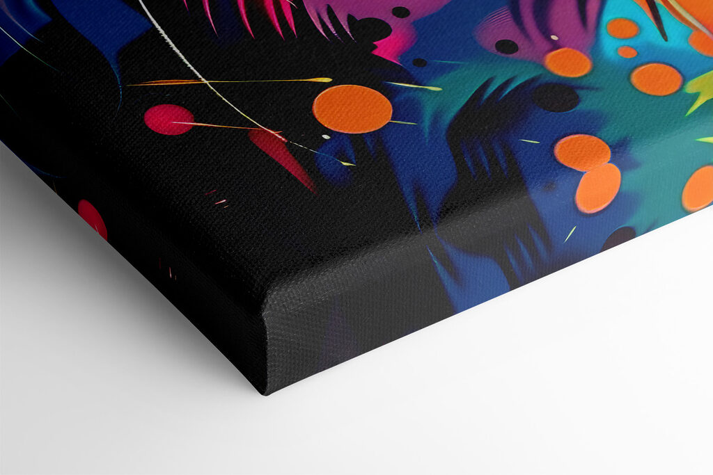 A colorful cat with blue eyes A colorful cat with blue eyes