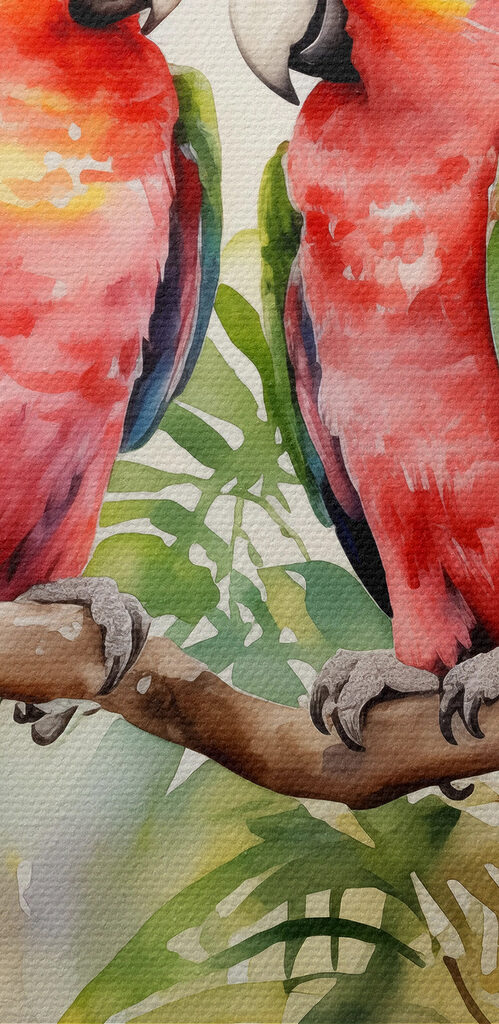 Two birds on a branch