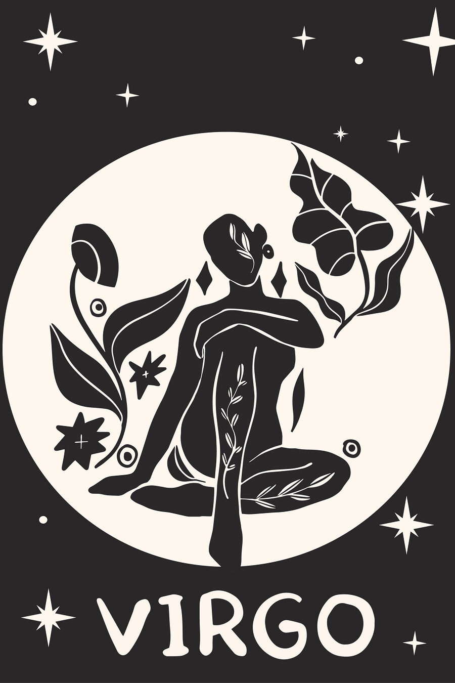 A black and white drawing of a woman sitting in a lotus position A black and white drawing of a woman sitting in a lotus position