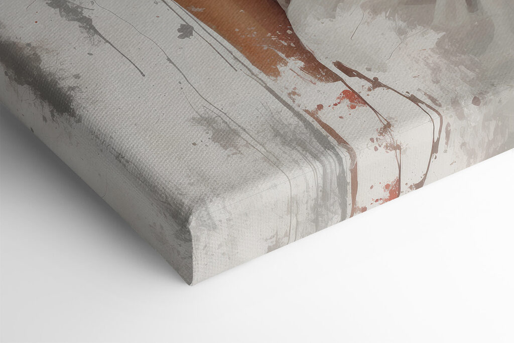 A woman with red flowers on her head