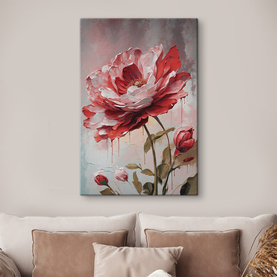 A painting of a flower A painting of a flower