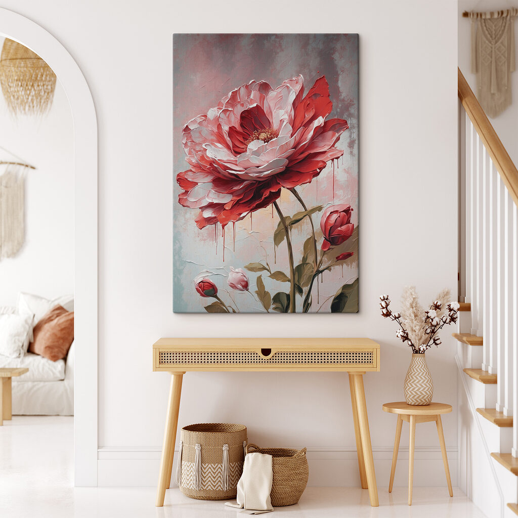 A painting of a flower A painting of a flower