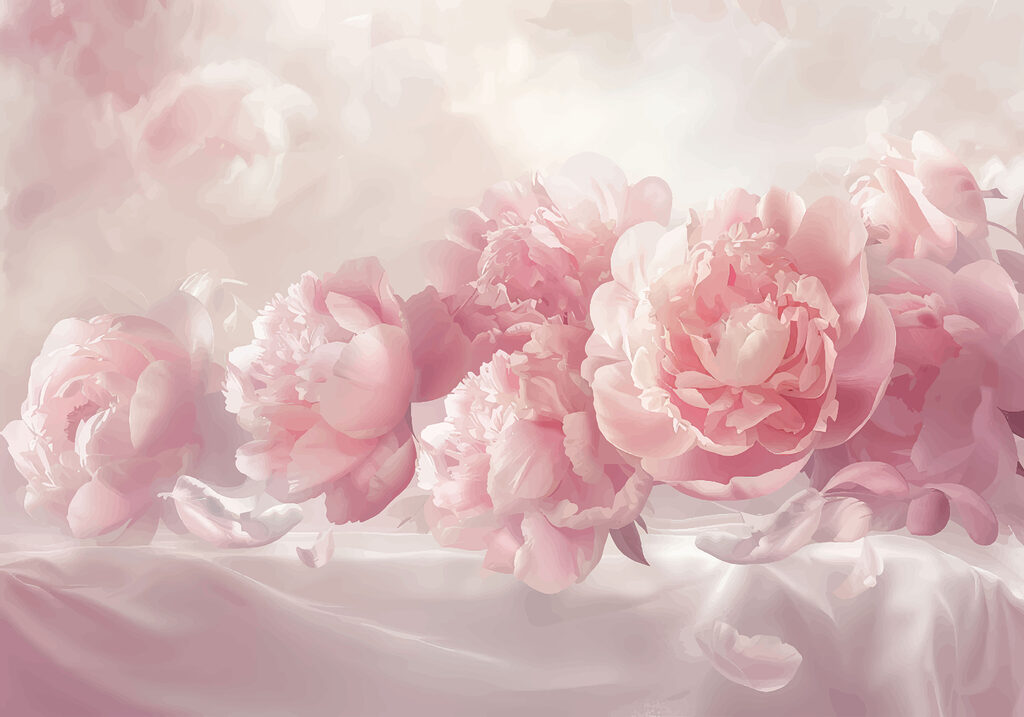 A group of pink flowers A group of pink flowers