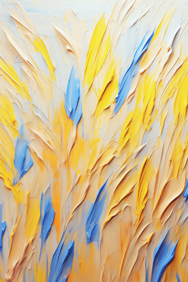 A close up of a painting A close up of a painting