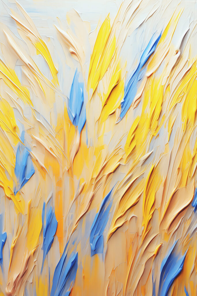 A close up of a painting A close up of a painting