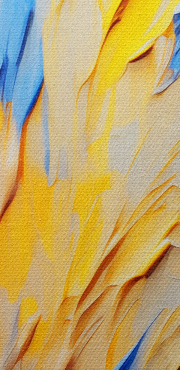 A close up of a painting A close up of a painting