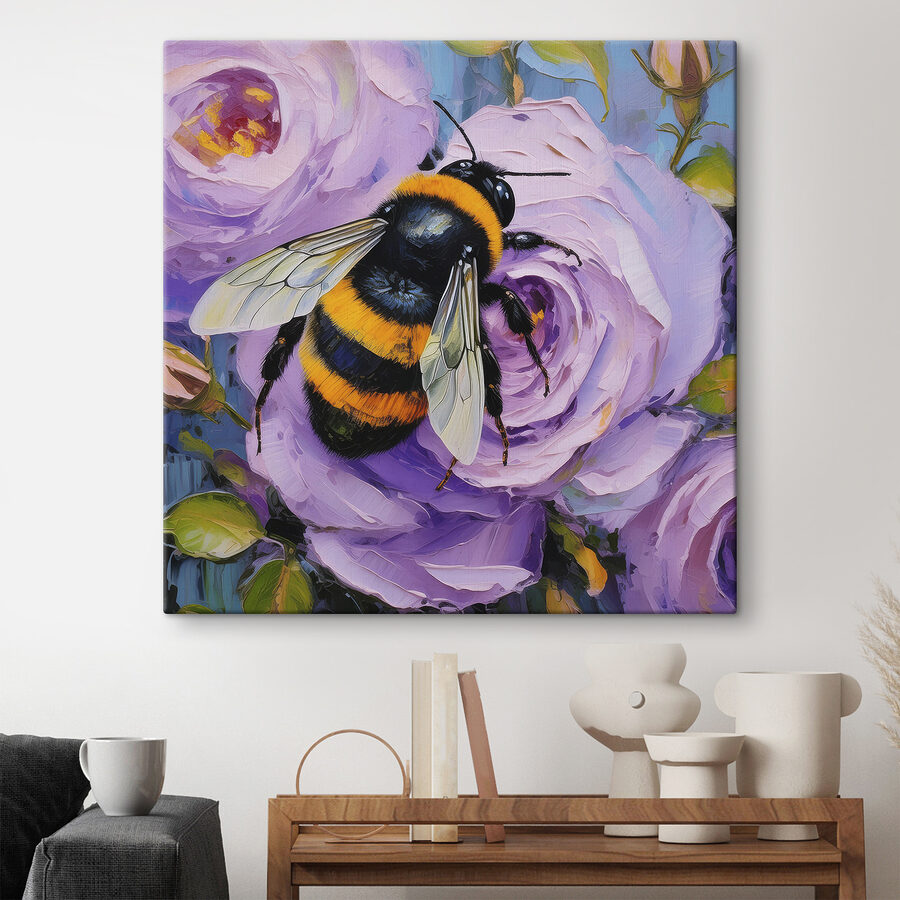 A bee on a flower A bee on a flower