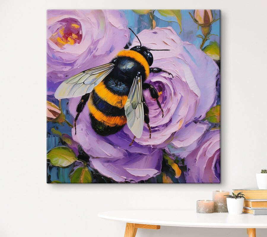 A bee on a flower A bee on a flower