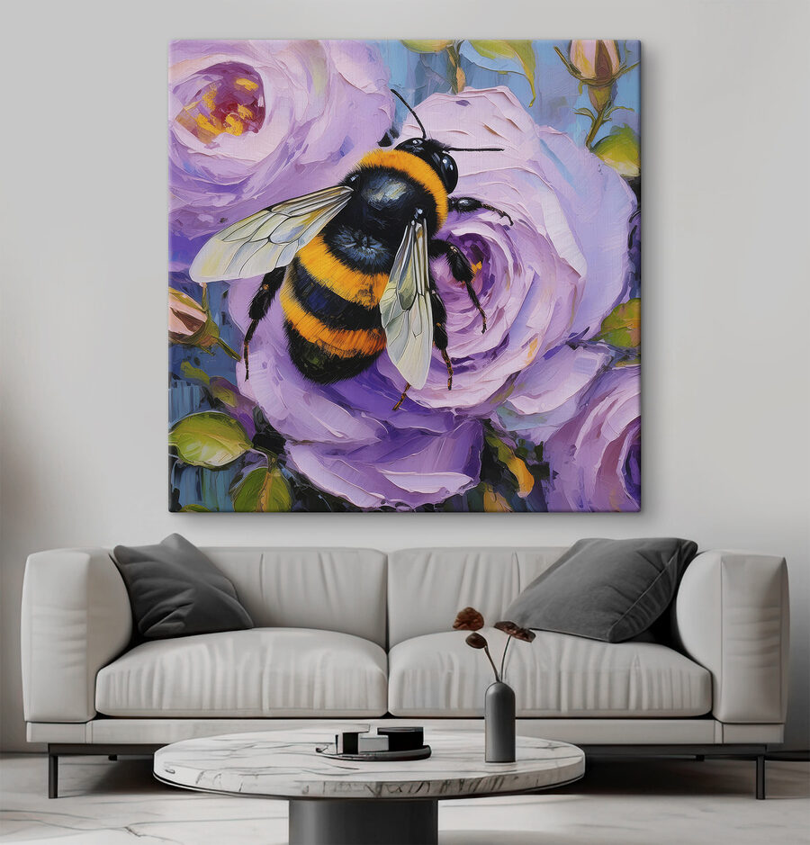 A bee on a flower A bee on a flower