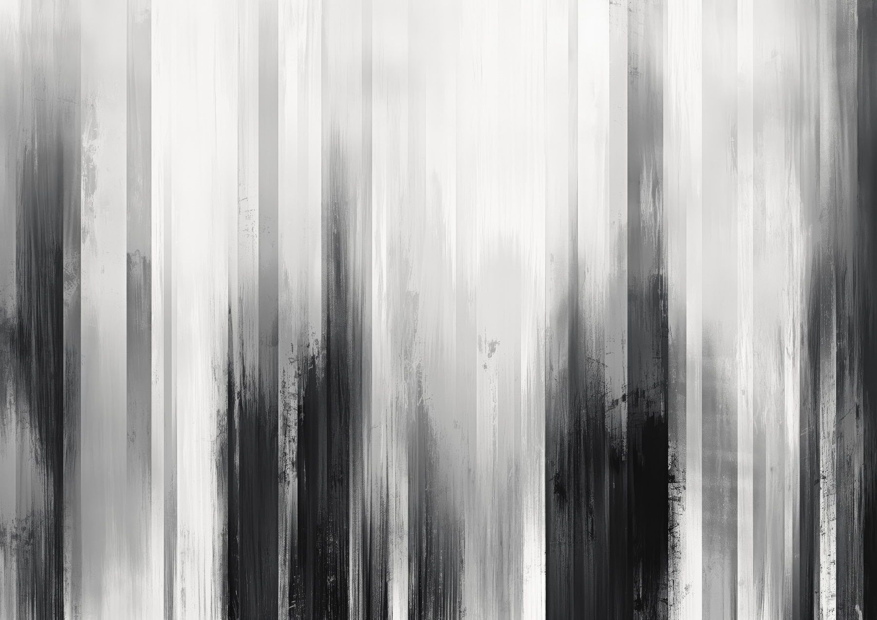 A black and white painting A black and white painting