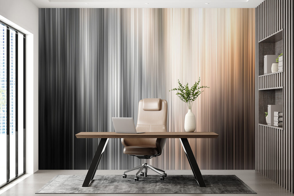 A blurry image of a grey and white striped background A blurry image of a grey and white striped background