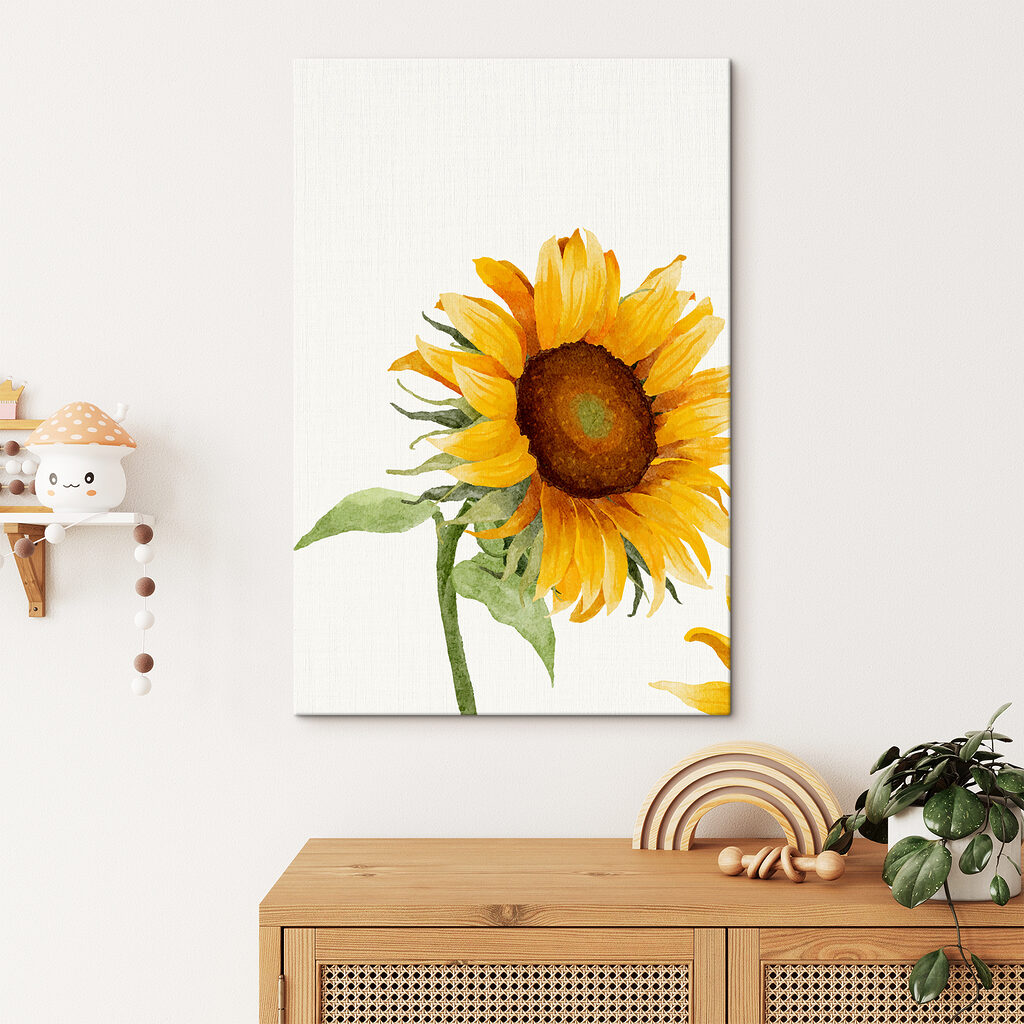 A close up of a sunflower