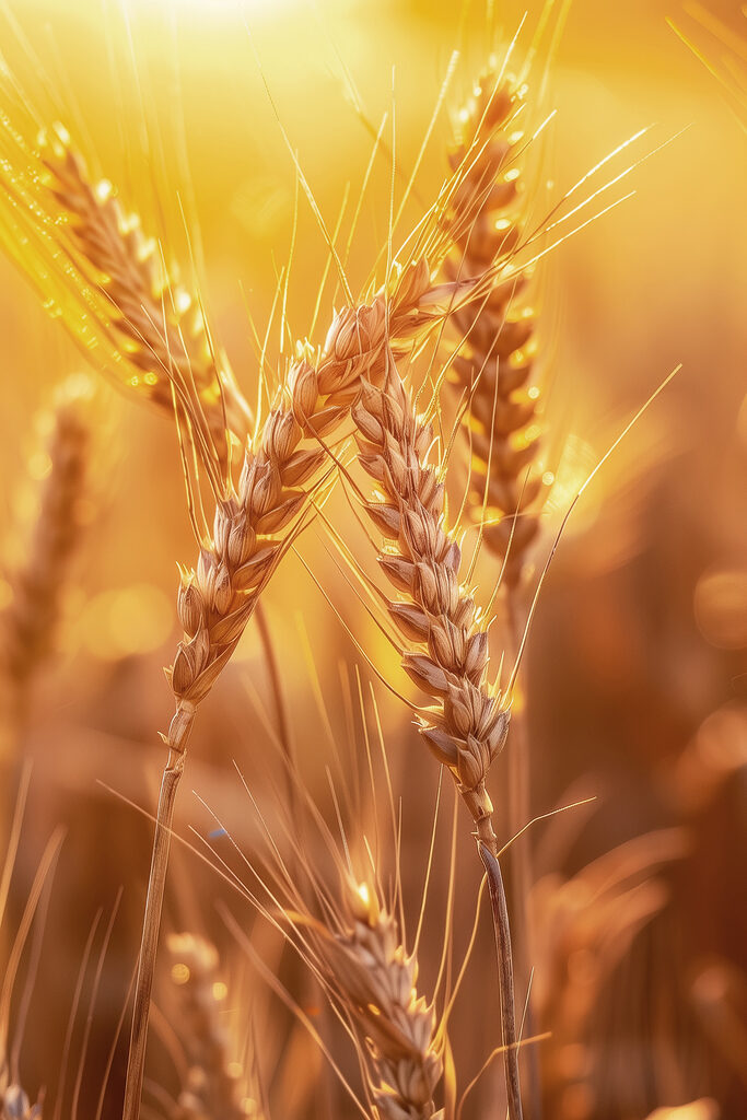 Close up of wheat in a field