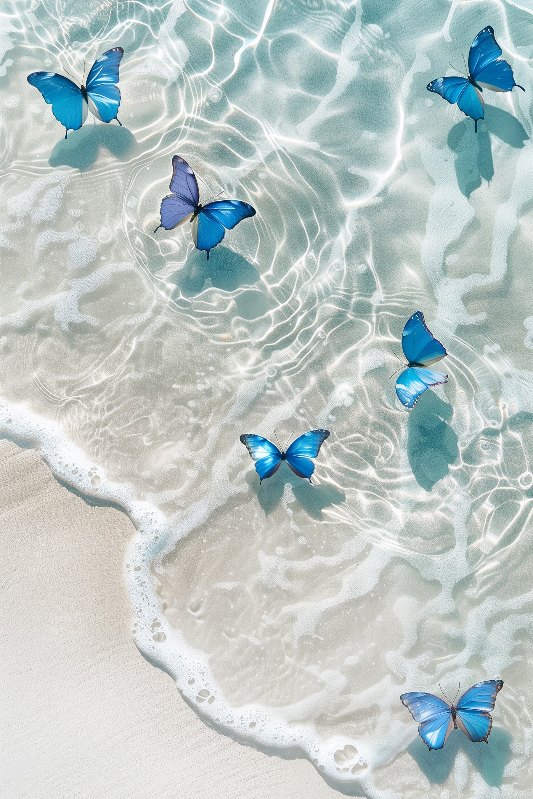 Butterflies on the water Butterflies on the water