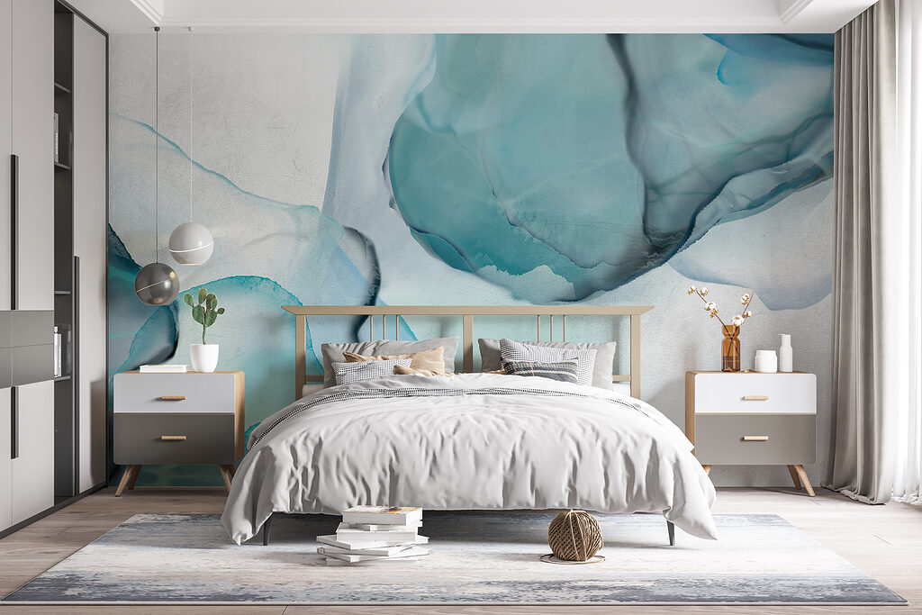 Close up of a painting