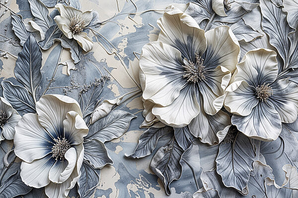 Group of flowers on a surface Group of flowers on a surface