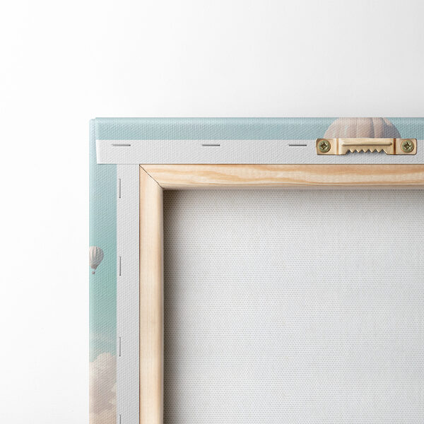 Castle with hot air balloons