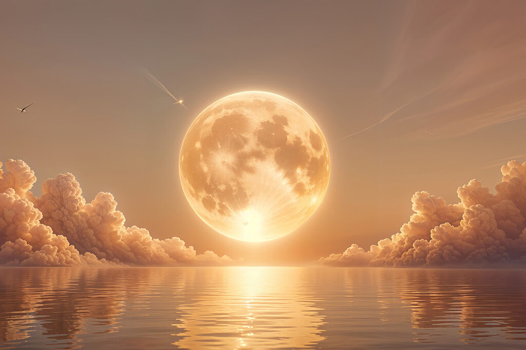 Moon and clouds in the sky Moon and clouds in the sky