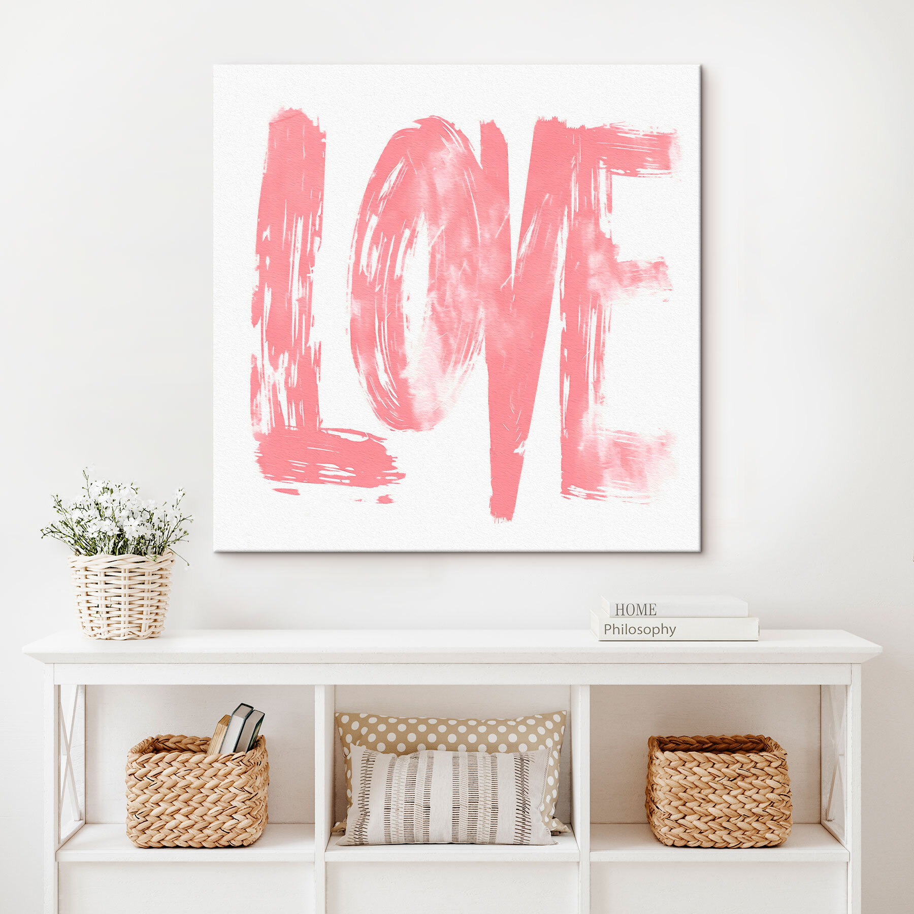 Pink painted word Pink painted word