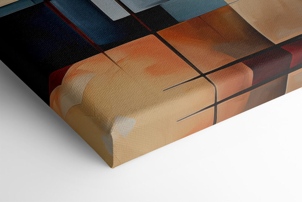 Painting of a colorful pattern