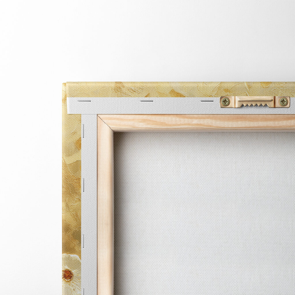 Painting of flowers on a wall