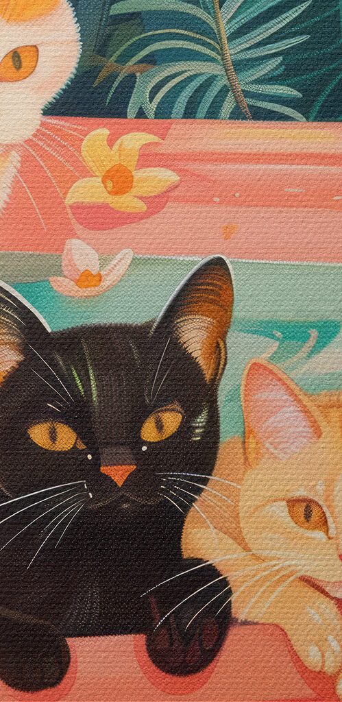 Cats in a tub of water Cats in a tub of water