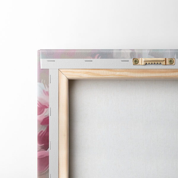 Painting of pink and white flowers Painting of pink and white flowers