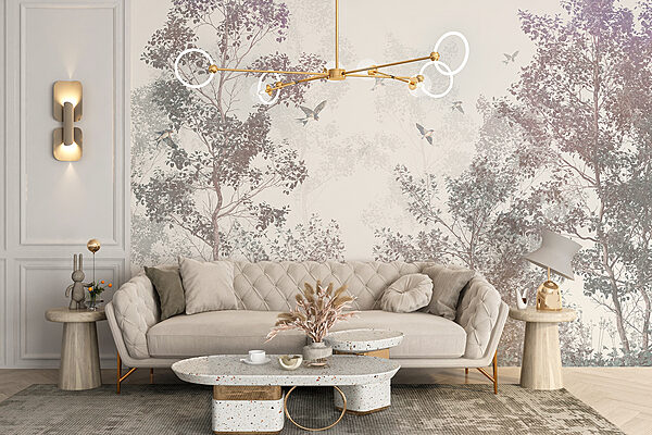 Birds flying in the sky