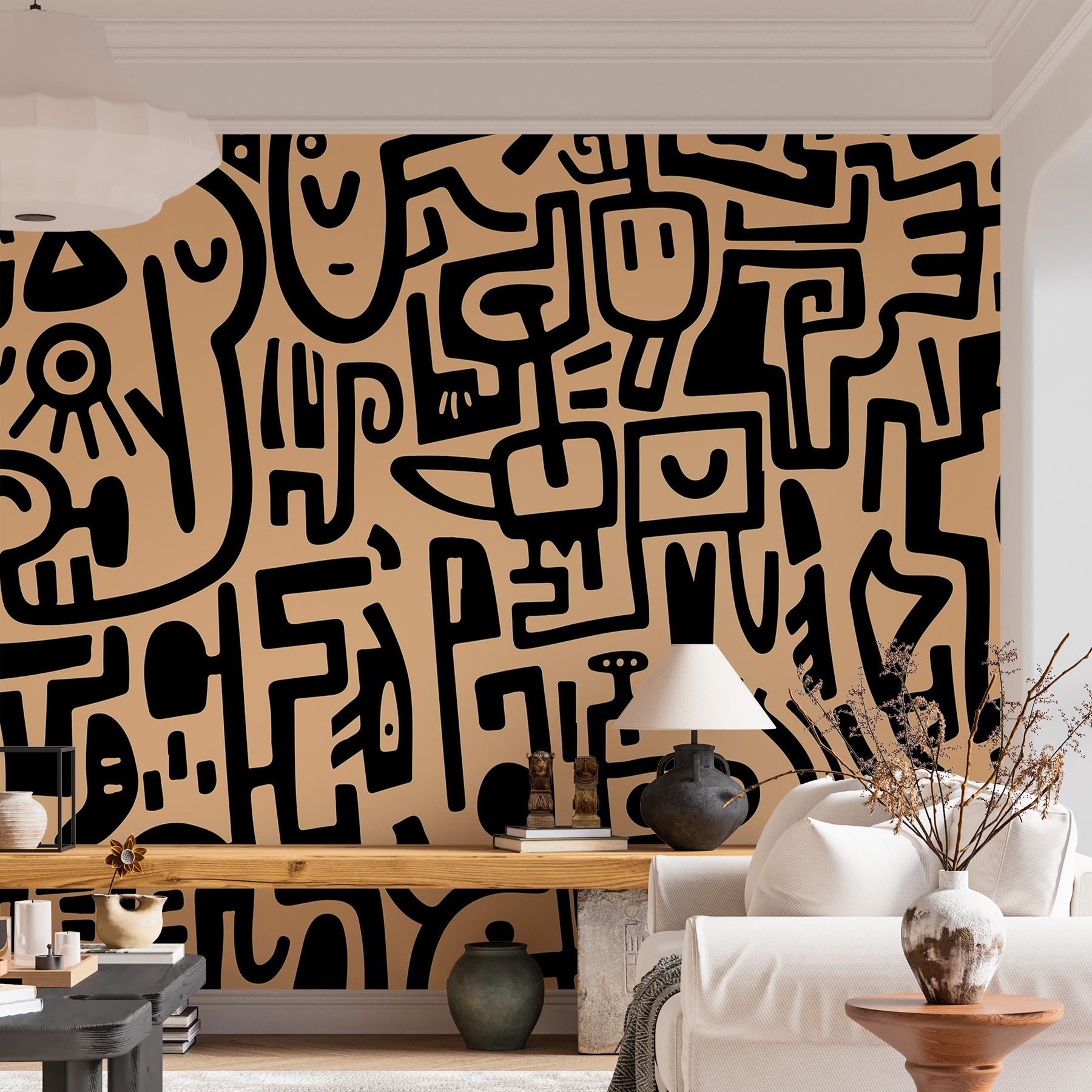 Pattern of black and white lines