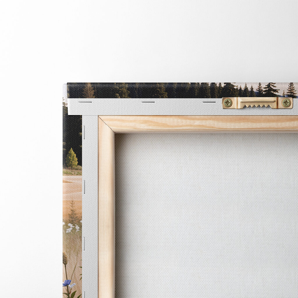 Field of flowers with trees in the background Field of flowers with trees in the background