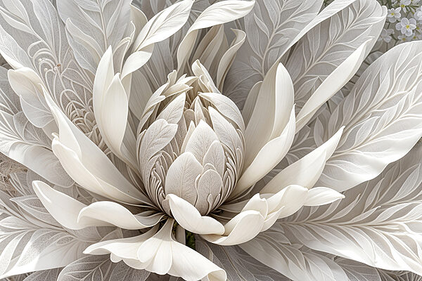 Delicate floral design in soft hues Delicate floral design in soft hues