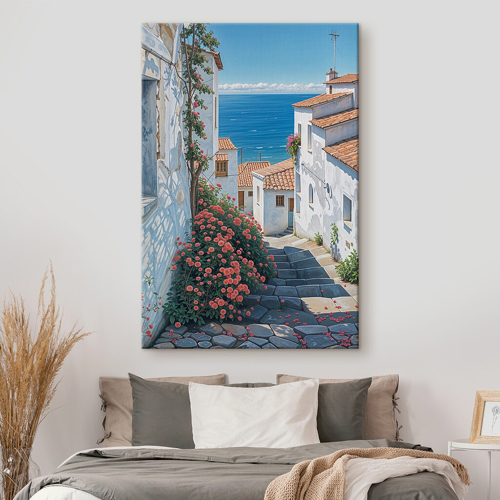 Stairs leading to a beach