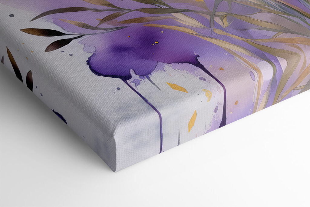 Painting of purple flowers Painting of purple flowers