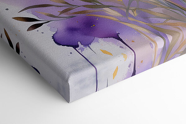 Painting of purple flowers Painting of purple flowers
