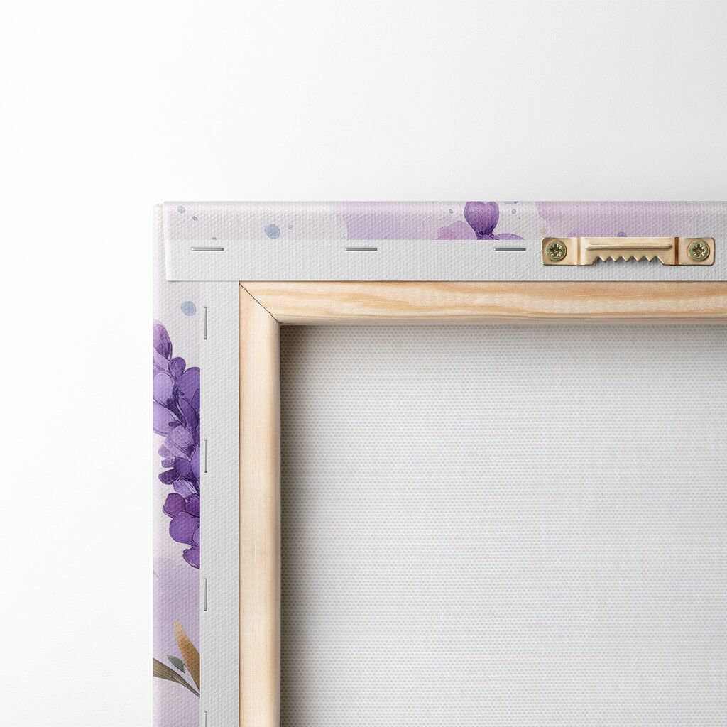 Painting of purple flowers Painting of purple flowers